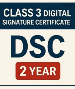 Class 3 Digital Signature Certificate DSC Price 2 Year