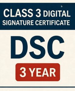 Class 3 Digital Signature Certificate DSC Price 3 Year